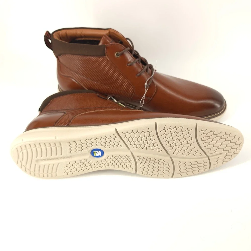Nunn Bush Mens Chase Chukka‎ Ankle Boots Brown Size 12 Lightweight Comfort NWOB